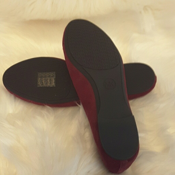 Michael kors Alice burgundy suede flats - Picture 4 of 5